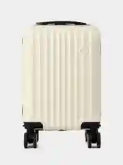 Белый чемодан на колесах, чемодан ручная кладь, чемодан xs, чемодан 40*30*20