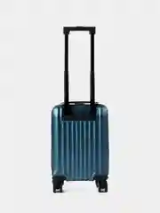 Синий чемодан на колесах, чемодан ручная кладь, чемодан xs, чемодан 40*30*20