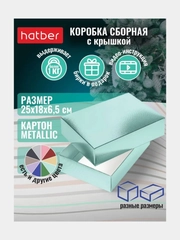 Коробка подарочная картонная с крышкой сборная 250х180х65мм