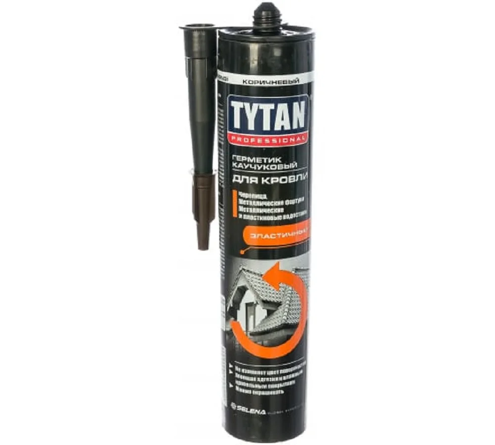 TYTAN Professional Герметик Каучуковый для Кровли, Коричневый 310 мл