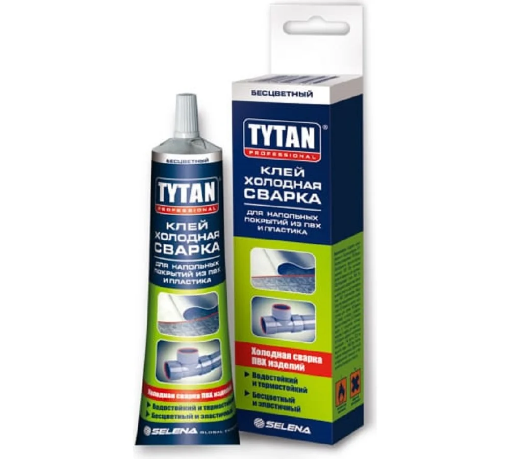 Tytan Professional Клей Холодная Сварка для Напольных Покрытий из ПВХ и Пластика 100гр