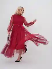 Бордовый платье женское вечернее