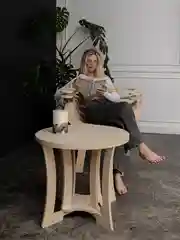 Кресло ракушка деревянное Шелл