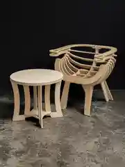 Журнальный столик Мун / стол деревянный