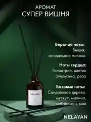Вишнёвый аромадиффузор Nelayan в подарочном тубусе