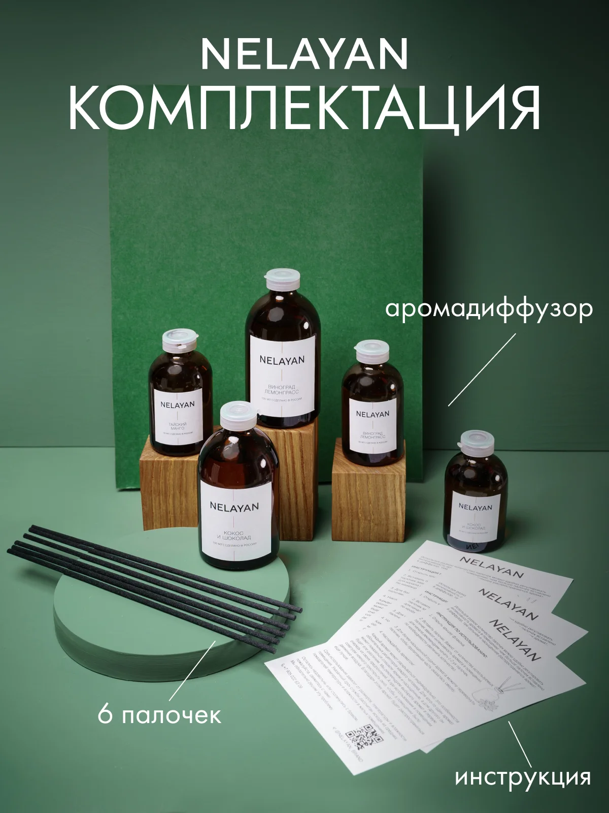 Конфетный аромадиффузор Nelayan в подарочном тубусе