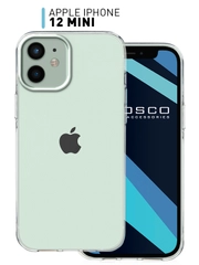 Чехол силиконовый ROSCO, для iPhone 12 mini, с защитой камер и от прилипания