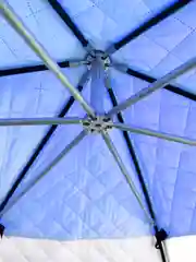 Палатка зимняя зонт для зимней рыбалки утепленная автомат 2-местная, 220х1500см, синяя