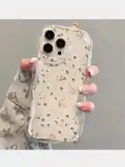 Кремовый чехол для iPhone 11, 13 14 15 Pro Max, ( Айфон 14)  прозрачный, противоударный