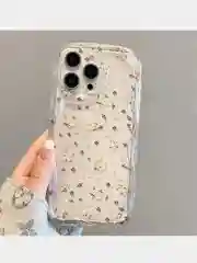 Кремовый чехол для iPhone 11, 13 14 15 Pro Max, ( Айфон 14)  прозрачный, противоударный