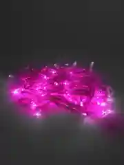 Гирлянда Розовый свет 100LED 3 м Белый провод
