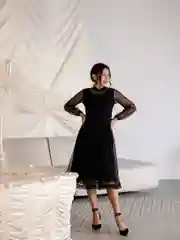 Черный вечернее женское платье