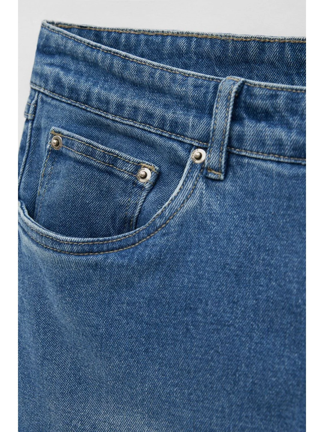 Голубой джинсы slim fit мужские