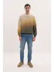 Голубой джинсы slim fit мужские