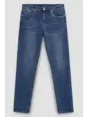 Синий джинсы slim fit мужские