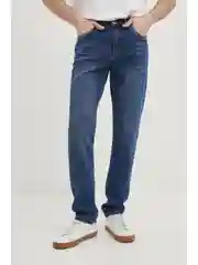 Синий джинсы slim fit мужские