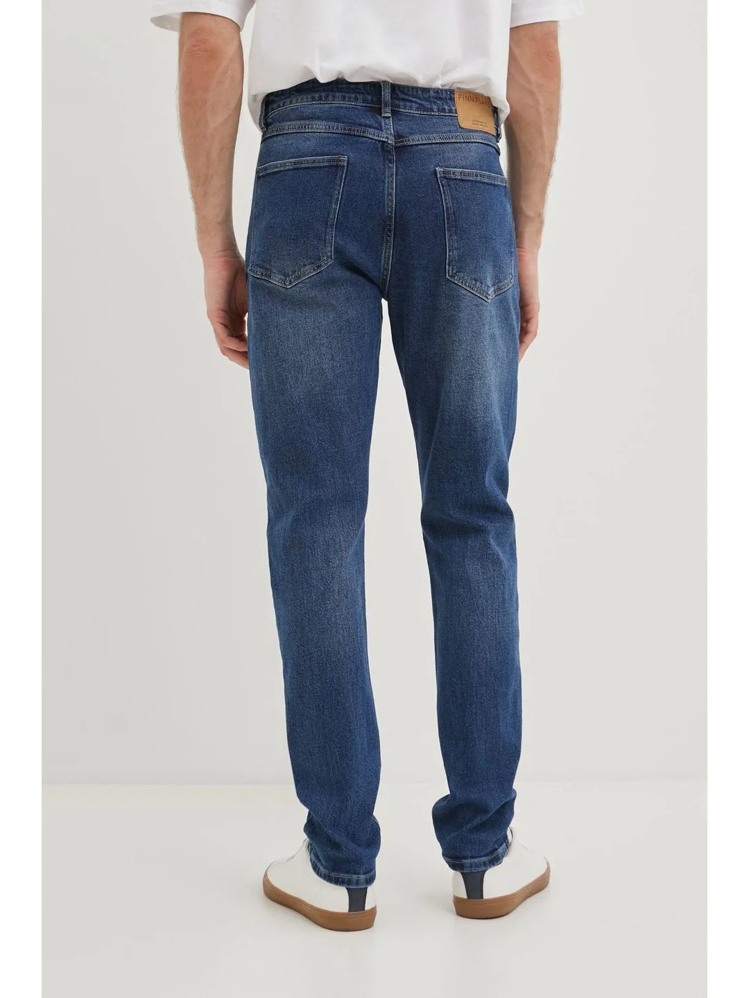Синий джинсы slim fit мужские