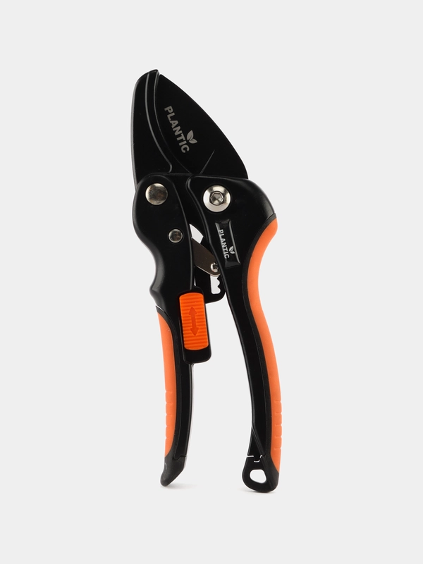 Секатор контактный профессиональный с храповым механизмом Plantic Pro82 35382-01