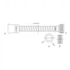 Шланг для душа Lemark LE8043P, ПВХ, 1,5 м