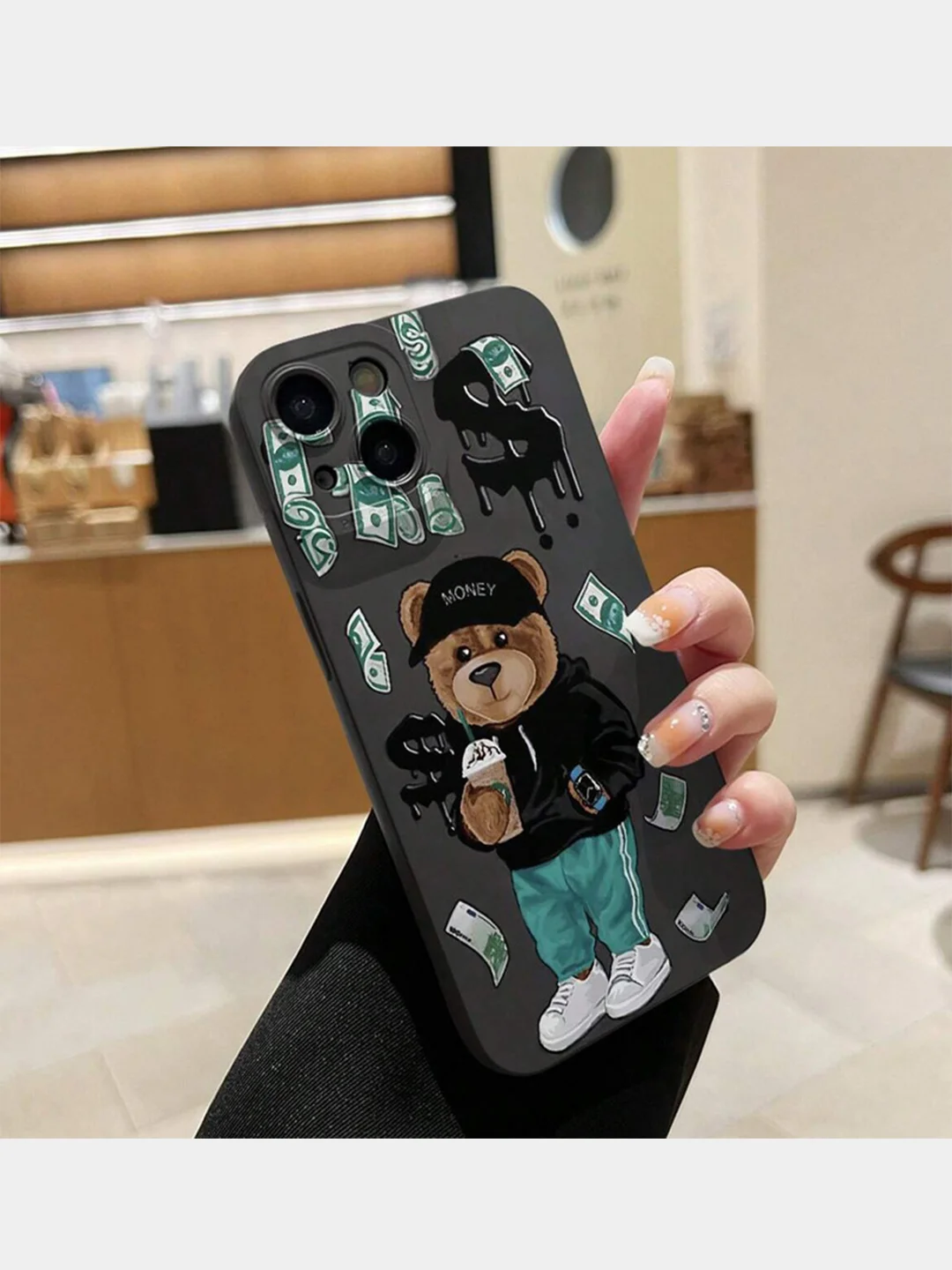 Коричневый чехол для iPhone 11, 13, 14, 15, 16, Pro, Pro Max (Айфон 14) противоударный