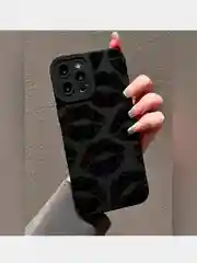 Черный чехол для iPhone 11, 13, 14, 15, 16, Pro, Pro Max (Айфон 14) противоударный