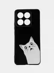 Бронзовый чехол для Xiaomi 14T с принтом, с рисунком (Сяоми 14Т)