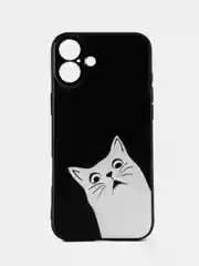Бронзовый чехол для iPhone 16 Plus с принтом, с рисунком (Айфон 16 Плюс)