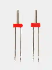 Иглы для бытовых швейных машин, стандартные двойные Schmetz 130/705H ZWI №90/4.0, уп.2 иг