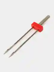 Иглы для бытовых швейных машин, стандартные двойные Schmetz 130/705H ZWI №90/4.0, уп.2 иг