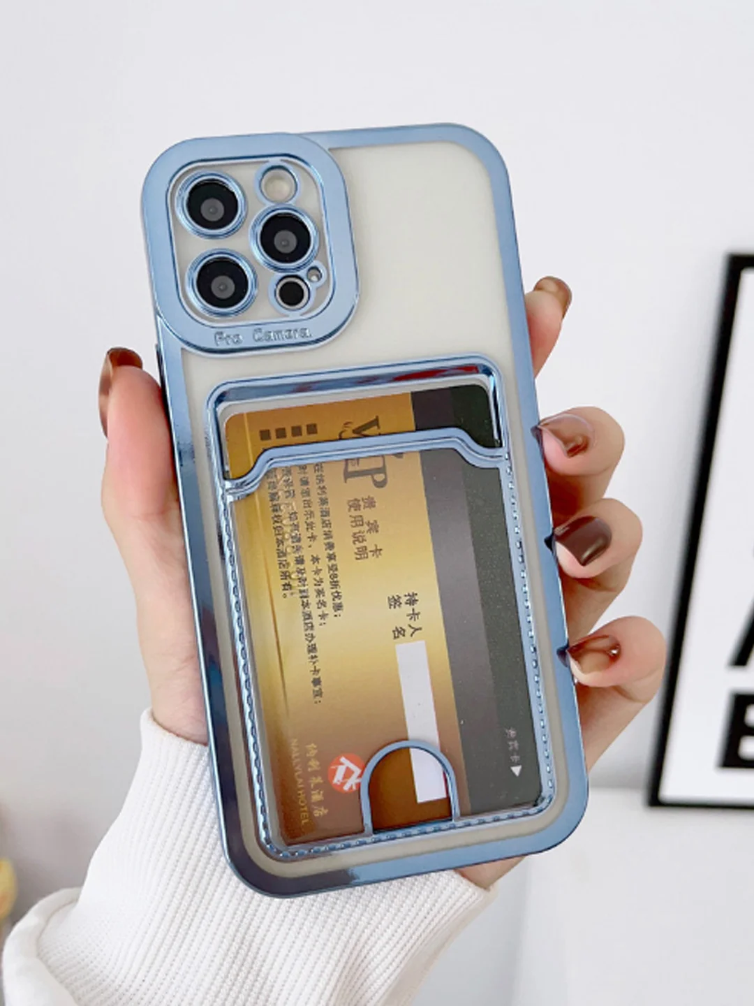 Розовый чехол на Айфон, с карманом для карт, IPhone XR 11 12 13 14 15 Pro Max, картхолдер
