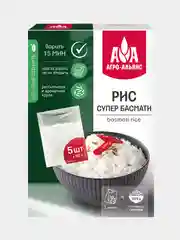 Рис Агро-Альянс Экстра "Супер басмати", в пакетиках для варки, 5 штук по 80 г