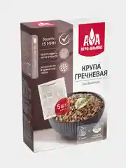 Крупа гречневая Агро-Альянс Экстра, в пакетиках для варки, 5 штук по 80 г