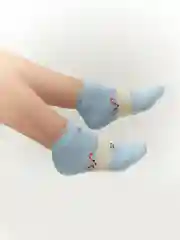 Голубой носки женские "CottonComfort", 80% хлопок, короткие, 1 пара, 3 пары, набор из 3-х разных пар