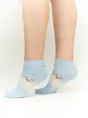 Голубой носки женские "CottonComfort", 80% хлопок, короткие, 1 пара, 3 пары, набор из 3-х разных пар
