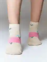 Молочный носки женские "CottonComfort", 80% хлопок, короткие, 1 пара, 3 пары, набор из 3-х разных пар