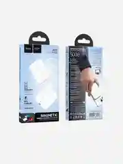 Белый повербанк для iPhone с magsafe и быстрой зарядкой 20W Hoco J117/J117A 5000/10000 mAh