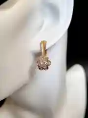 Золотой серьги женские, позолоченные