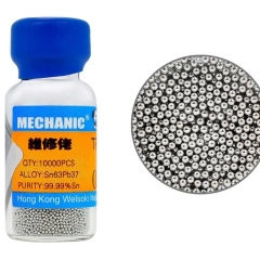 Припой шарики для пайки (реболлинга) BGA микросхем Mechanic Sn63Pb37 (0.2 мм, 10 000 шт.)