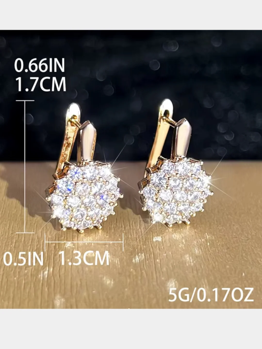 Лимонный серьги женские, позолоченные