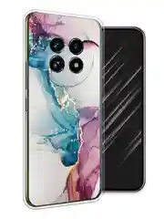 Ледяной чехол на Realme 13 Pro+/13 Pro / Реалми 13 Про+/13 Про прозрачный, с принтом