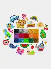 Аквамозаика мозайка для творчества развивающая игрушка для детей, 1500 бусин, Юнландия