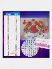Алмазная мозаика Остров Сокровищ Маки, 663861, без подрамника 30x40 см, картина стразами