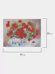 Алмазная мозаика Остров Сокровищ Маки, 663861, без подрамника 30x40 см, картина стразами