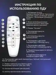 Белый драйвер (блок питания) для светодиодной ленты, люстры с пультом