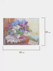 Алмазная мозаика Остров Сокровищ Сирень, 663860, без подрамника 30x40 см, картина стразами