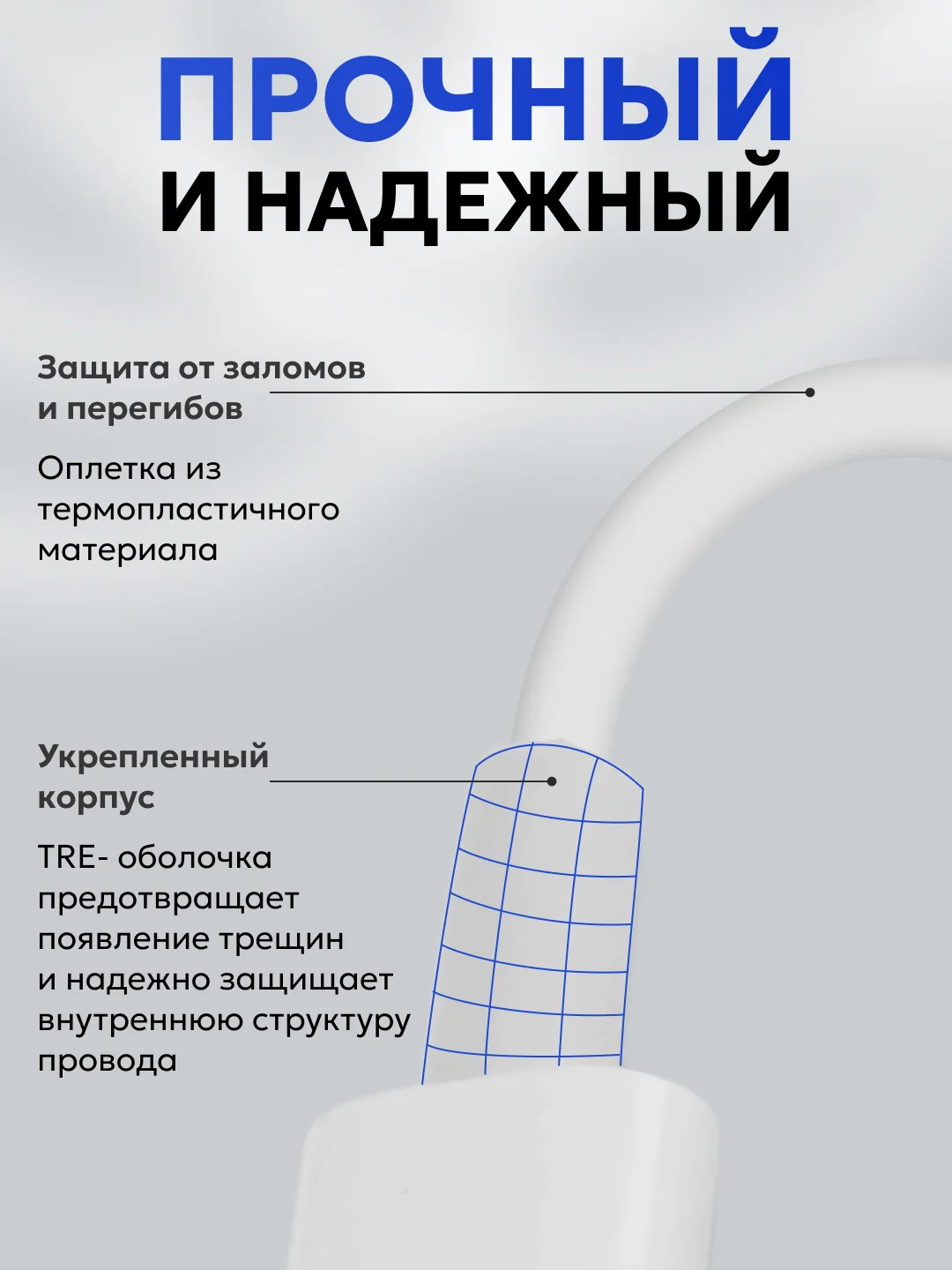 Зарядное устройство для iPhone, 20W, быстрая зарядка с кабелем Type-c - lightning