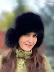 Серый шапка ушанка, меховая