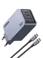 Зарядное устройство Ugreen X757 (25874) Nexode Pro 100W USB-A+2*USB-C GaN Tech Fast  с каб