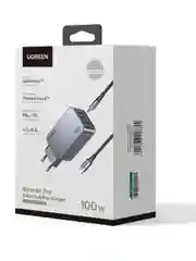 Зарядное устройство Ugreen X757 (25874) Nexode Pro 100W USB-A+2*USB-C GaN Tech Fast  с каб
