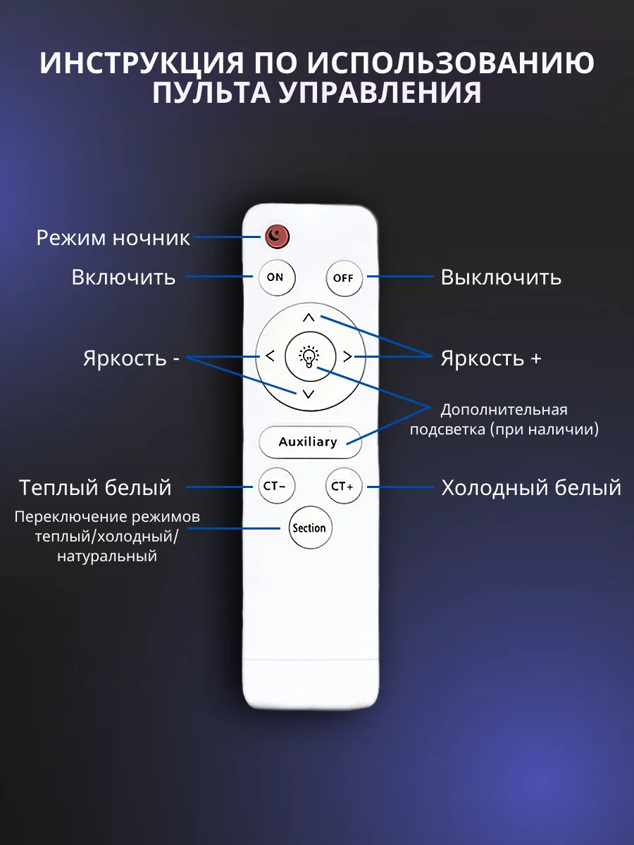 Бежевый драйвер (блок питания) для светодиодной ленты, люстры с пультом